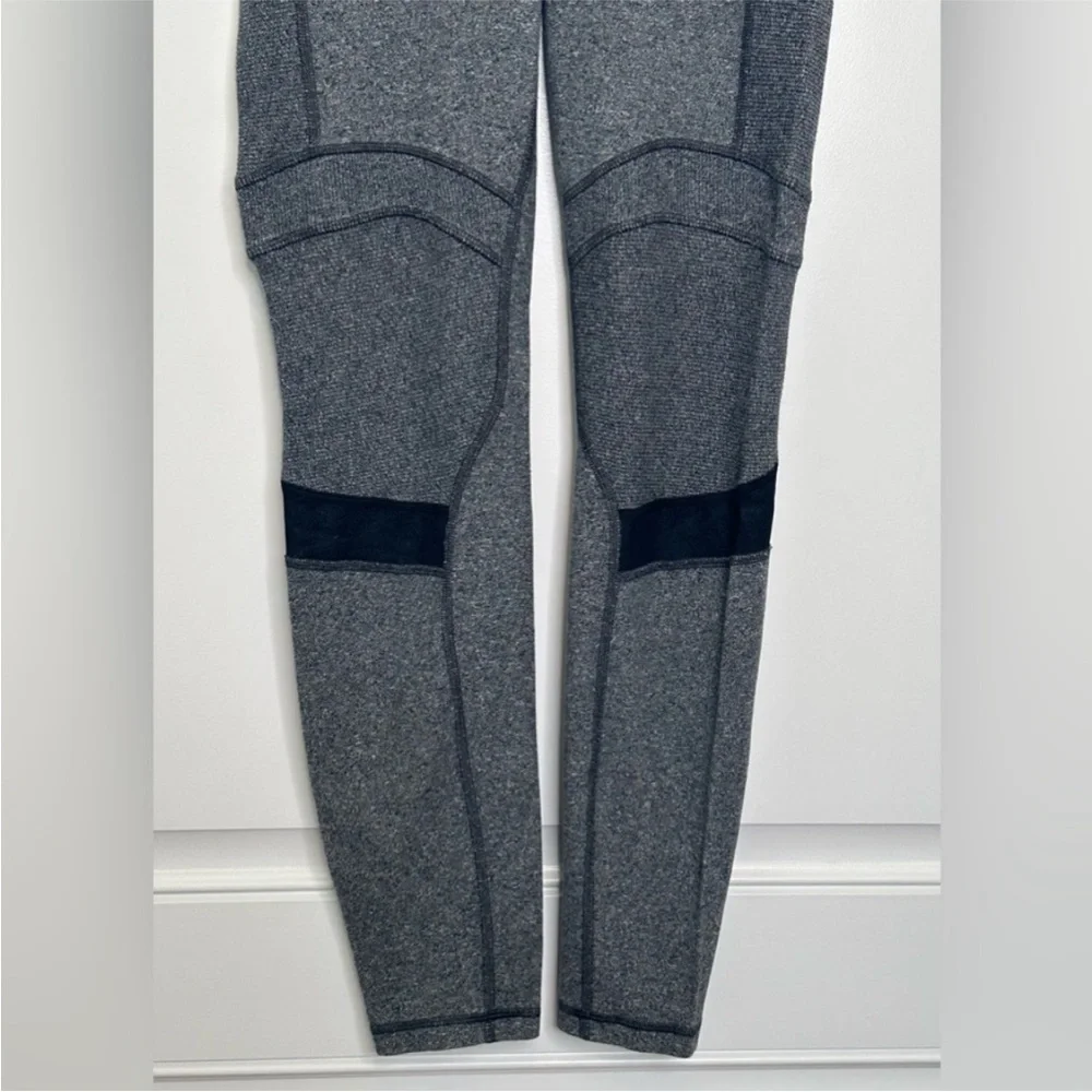 Lululemon Motivate‎ Pant Heathered Speckled Black / Black Size 4